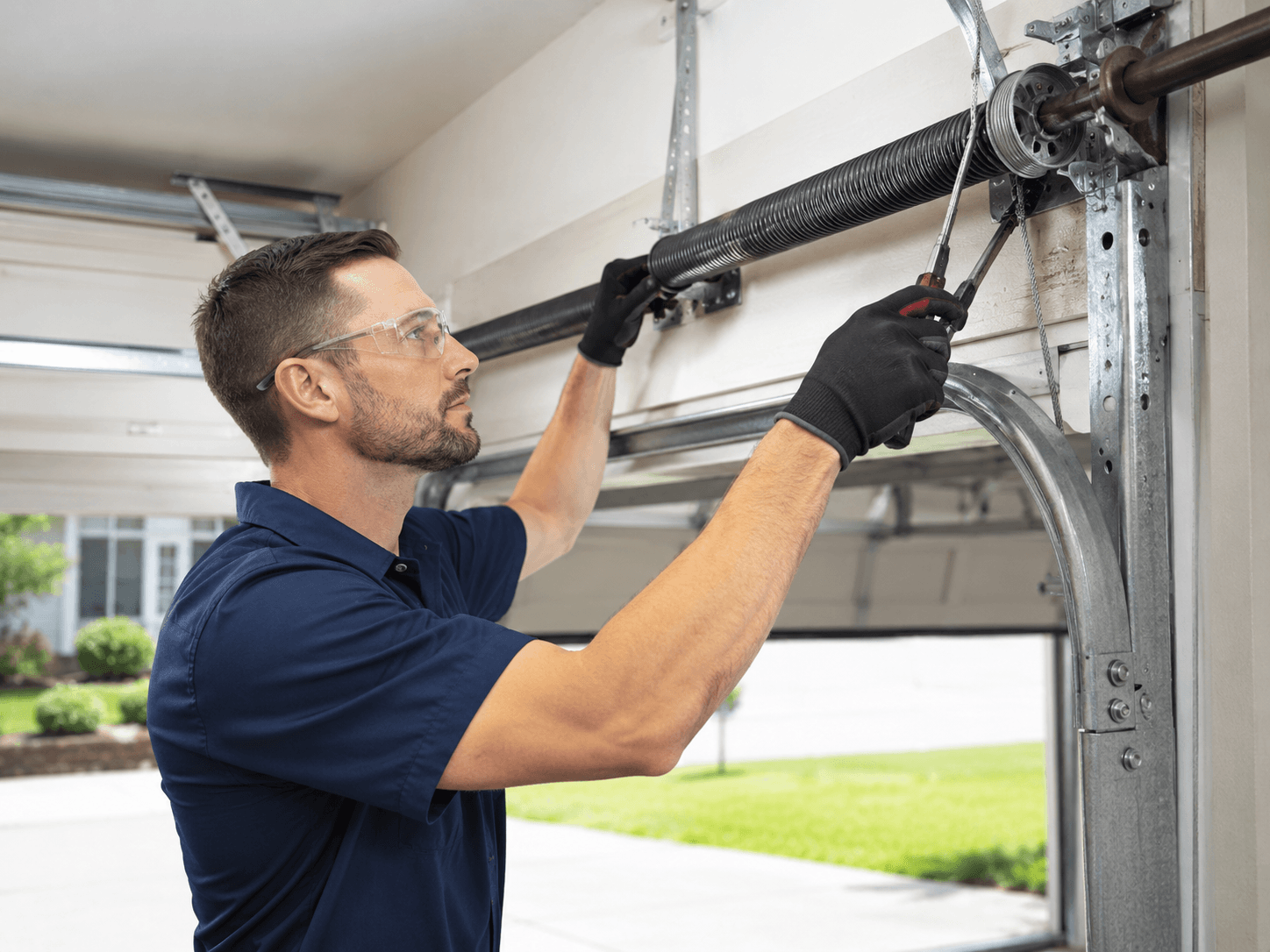 Garage door spring repair service in Indianapolis