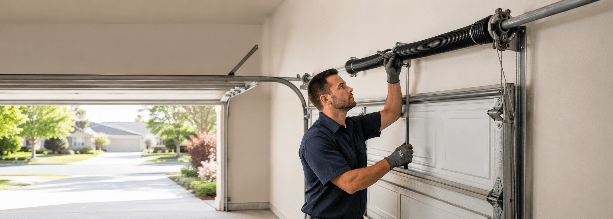 Garage door spring repair service in Indianapolis